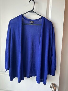 Worthington Cardigan in Royal Blue. 1X